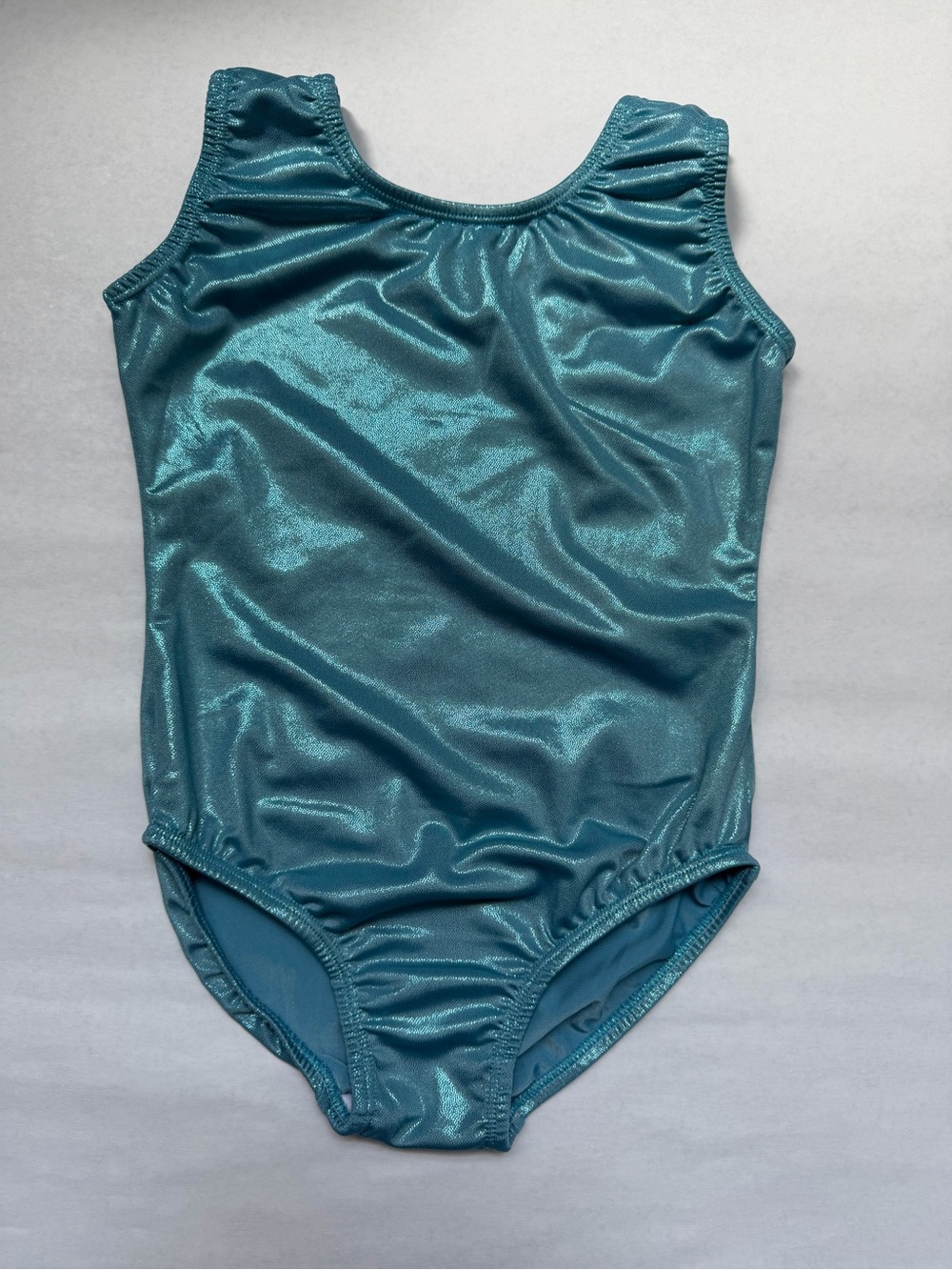 Size 6 Metallic Teal Gymnastics / Dance Leotard
